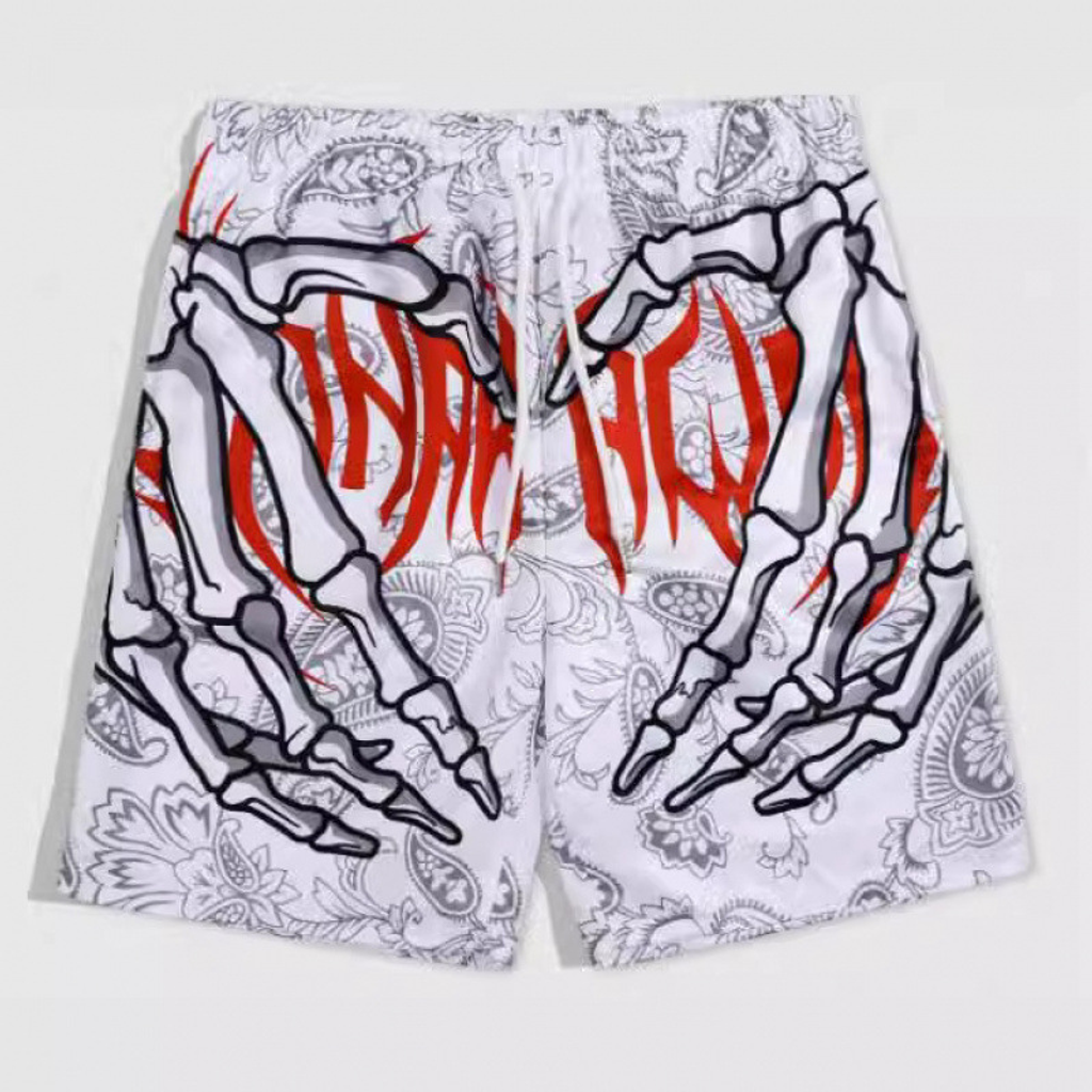 Calções de homem estampado 3d mesh respirável secagem rápida_voghion.com