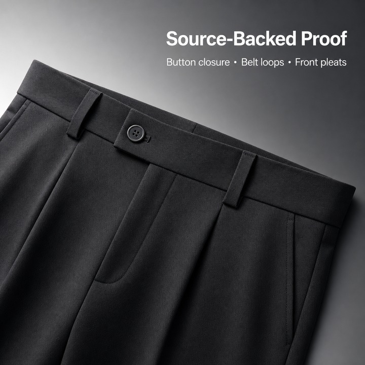 Men's Casual Elastic Suit Pants Thin Spring Autumn Summer Nine Point Trousers Mid Waist Zipper Fly Kpop Style Black Chinos_viptrois.com