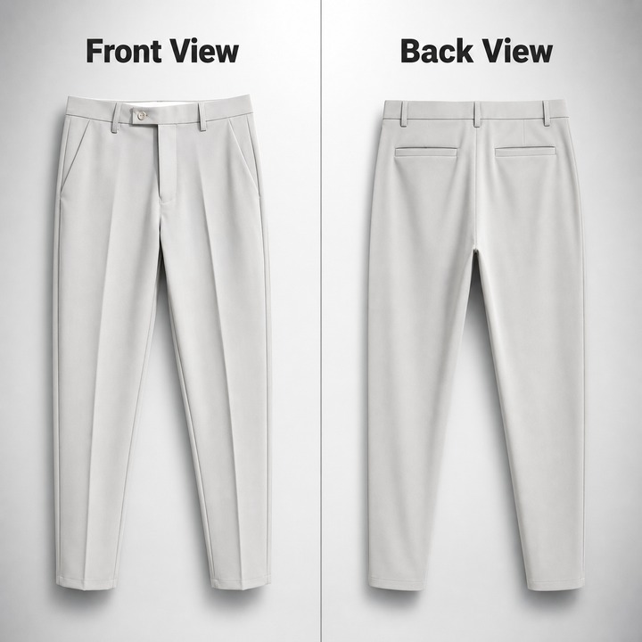 Men's Casual Elastic Suit Pants Thin Spring Autumn Summer Nine Point Trousers Mid Waist Zipper Fly Kpop Style Black Chinos_viptrois.com