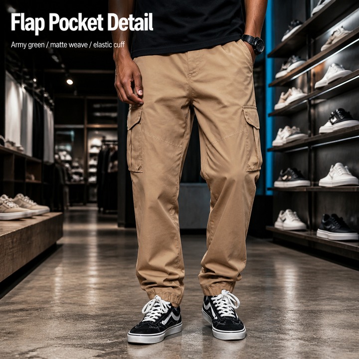Men's Clothing Men's Loose Casual Workwear Trousers Spring Style Drawstring Multi Pocket Straight Fit For Formal & Casual_viptrois.com