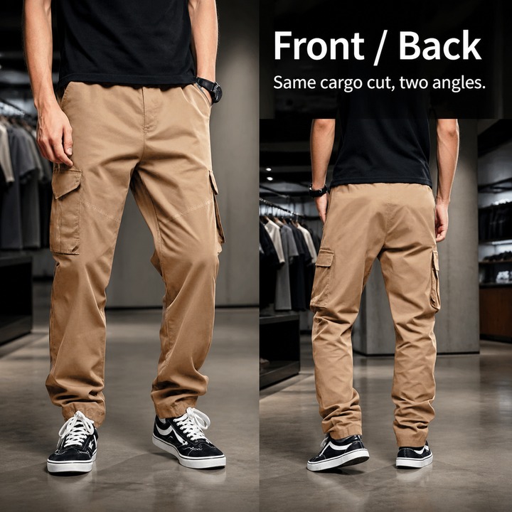 Men's Clothing Men's Loose Casual Workwear Trousers Spring Style Drawstring Multi Pocket Straight Fit For Formal & Casual_viptrois.com