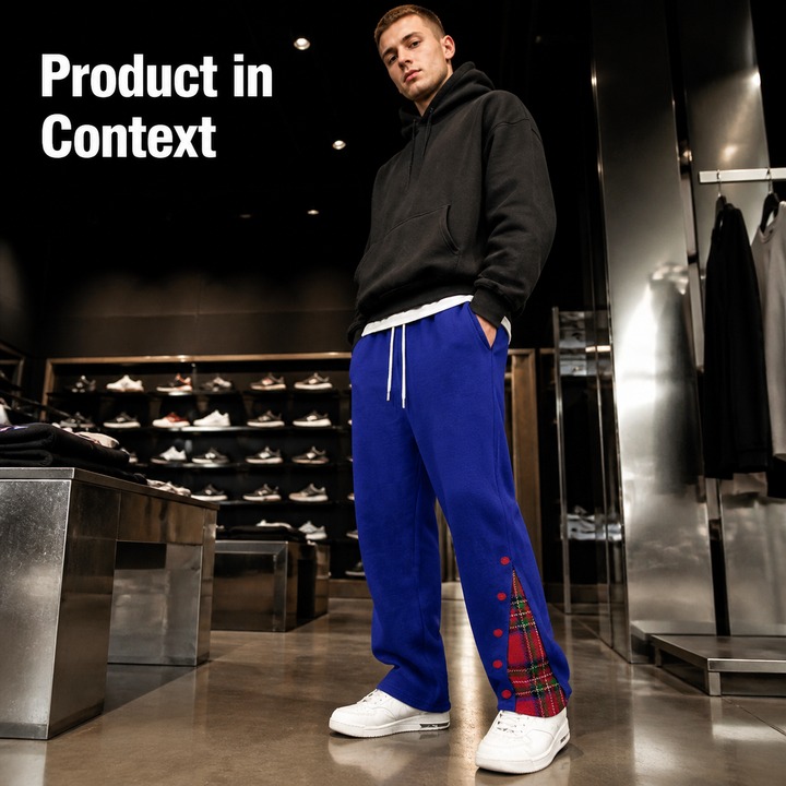 Men's Clothing Plus Size Men's Straight Leg Pants Long Casual Sports Jogging Sweatpants Button Up Basketball Style Autumn Winter_viptrois.com