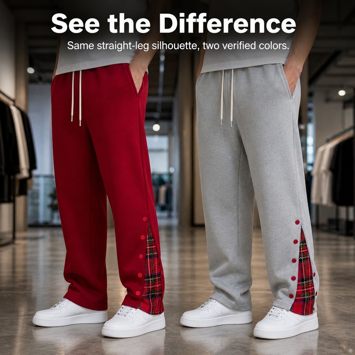 Men's Clothing Plus Size Men's Straight Leg Pants Long Casual Sports Jogging Sweatpants Button Up Basketball Style Autumn Winter_viptrois.com