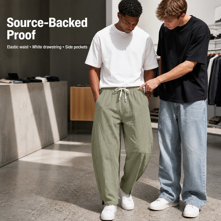 Summer Linen Cotton Harem Pants US Sized Loose Fit Plus Size Curved Cut Slim Fit Commuter Patchwork Long Pants_viptrois.com