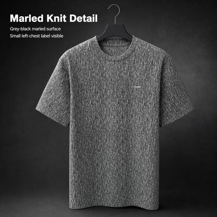 Premium Men's Short Sleeve T-Shirt High Elasticity Breathable Versatile New Arrival 2024 with Small Label Design High End_viptrois.com