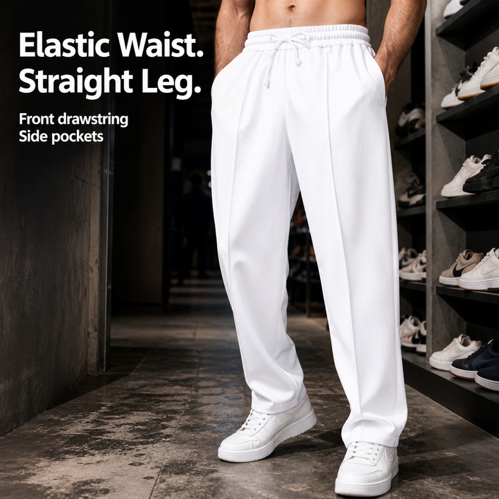 Men's Clothing Men's Oversized Thin Casual Jogging Pants Style Loose Straight Leg Sports Autumn Clothing For Formal & Casual_viptrois.com