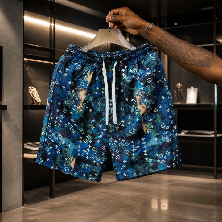 Men's Hawaiian Print Summer Shorts - Lightweight Breathable Quick-Dry Casual Shorts With Cool Touch Fabric For Vacation & Beach_viptrois.com