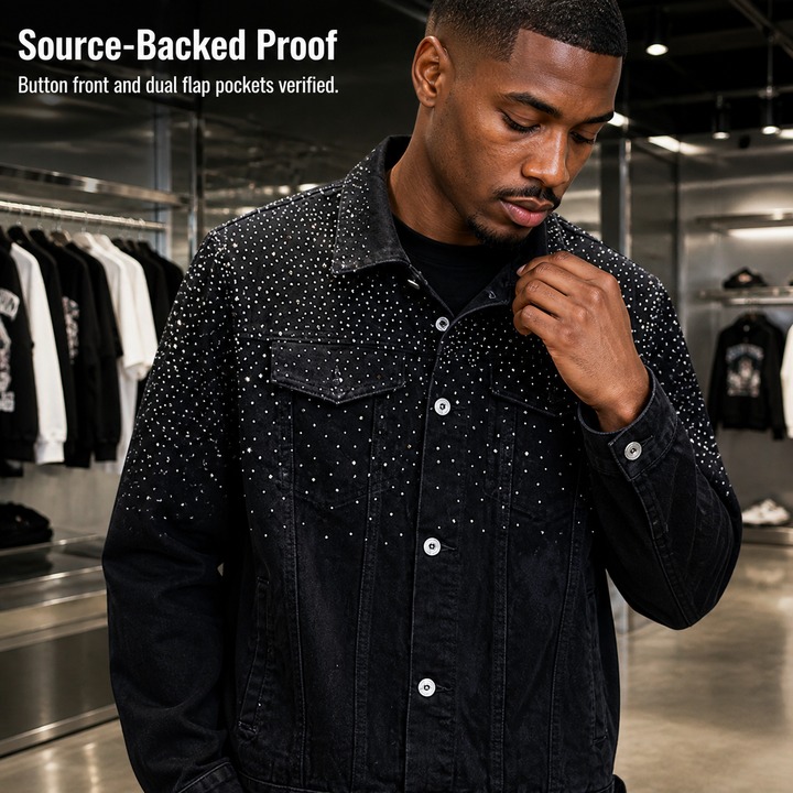 Men's Clothing High End Jacket Men's Spring And Autumn New Hot Diamond Lapel Jacket Men's Fashion Brand Tops_mkmklike.com