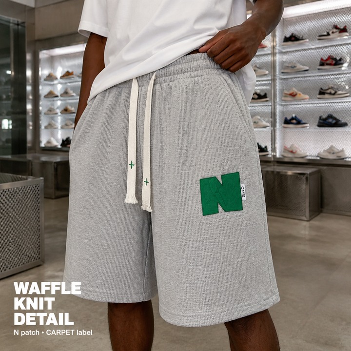 Men's Clothing Summer Embroidery Couple Casual Shorts Men And Women Ins Loose Straight Sports Pants Oversize Mid-length Pants_viptrois.com