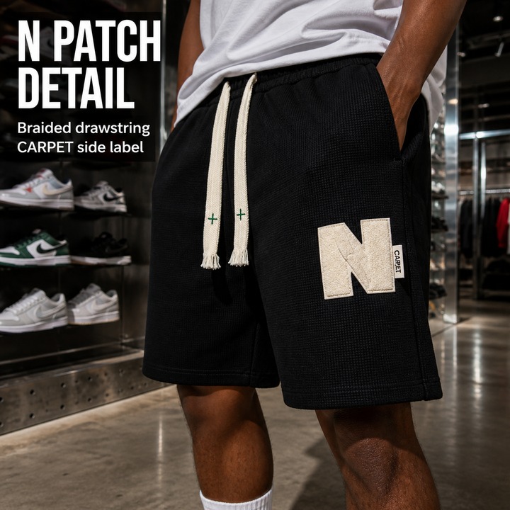 Men's Clothing Summer Embroidery Couple Casual Shorts Men And Women Ins Loose Straight Sports Pants Oversize Mid-length Pants_viptrois.com