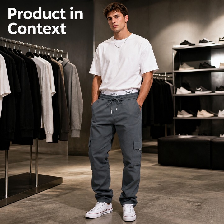 Men's Clothing Men's Twill Cargo Pants Style Multi Pocket Casual Commuting Sports Trousers For Formal & Casual_viptrois.com